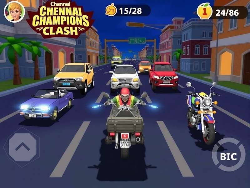 Vehicles in Chennai Champions Clash